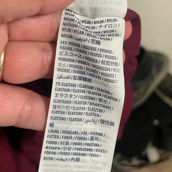 Abercrombie & Fitch burgandy dress size XL - Picture 5 of 6